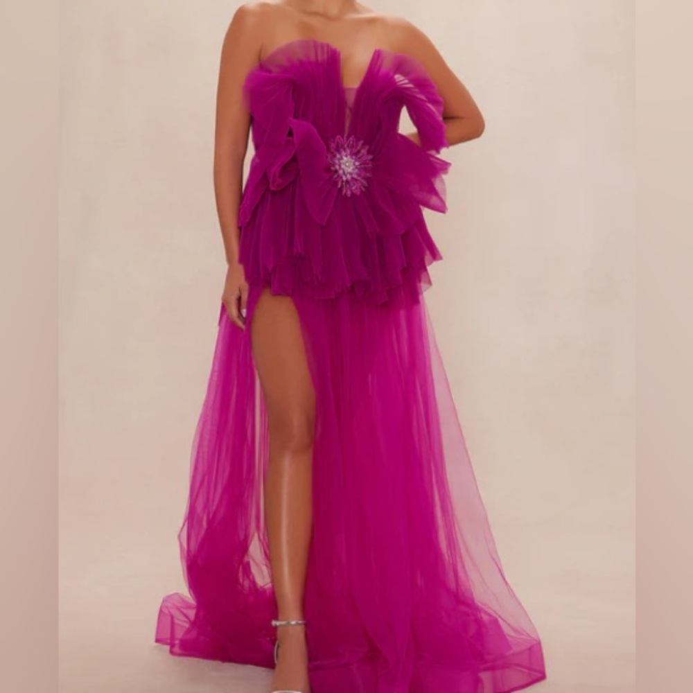 Tulle Gown - Magenta